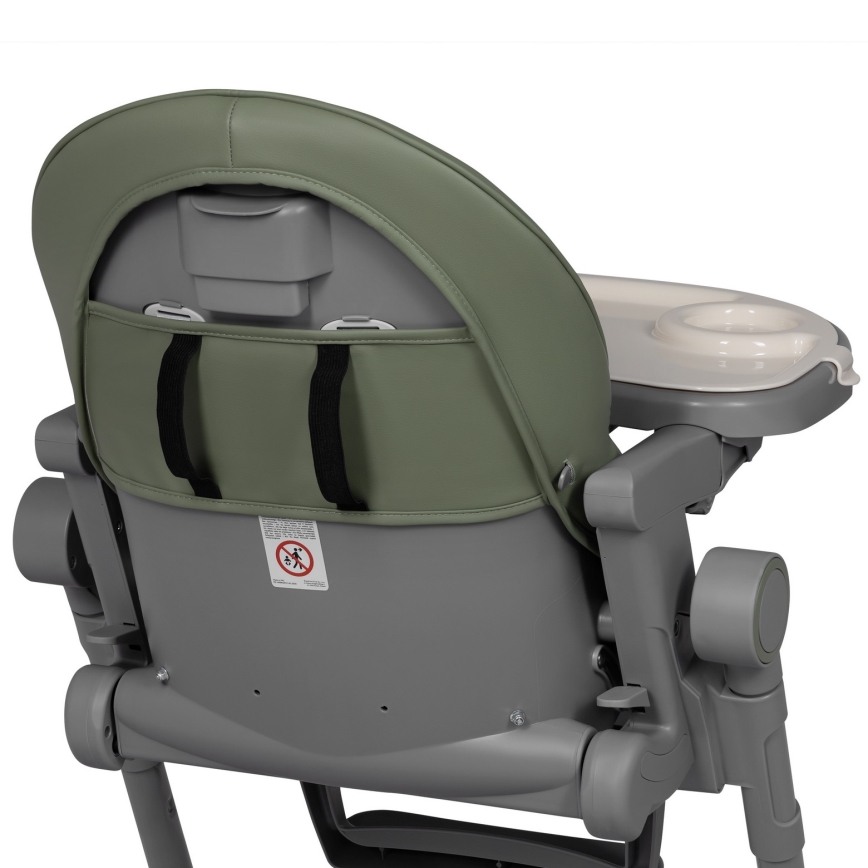 Lionelo - Chaise de repas 2 en 1 pour enfant CORA PLUS Vert olive