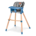 Lionelo - Chaise de repas 2-en-1 pour enfant KOEN Blue Sky