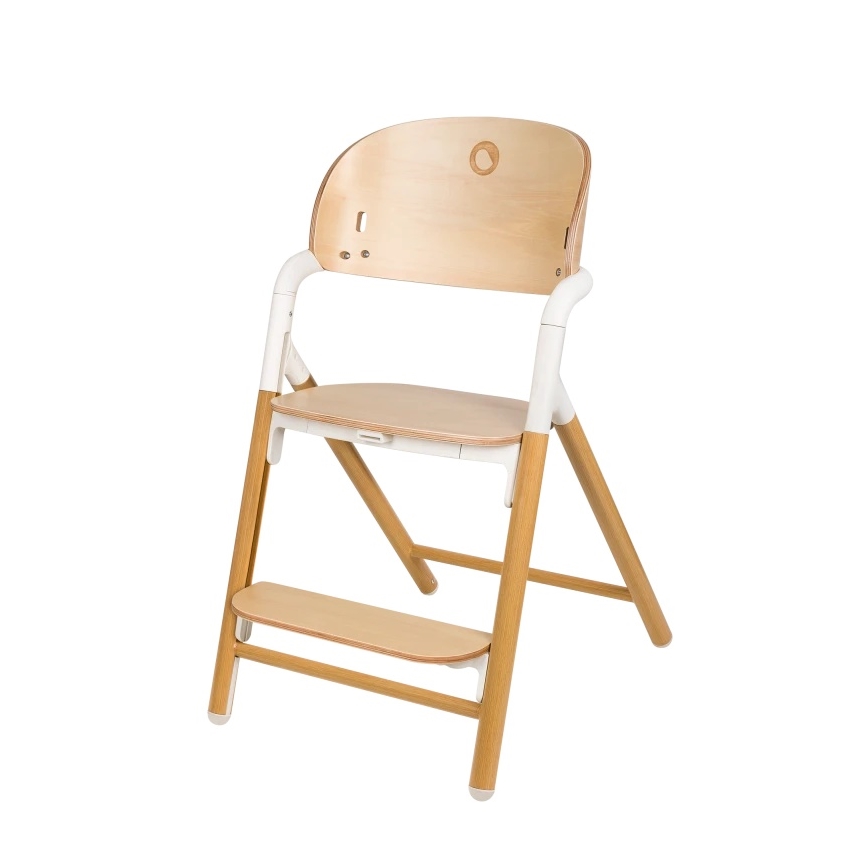 Lionelo - Chaise de repas 3 en 1 pour enfant CELIA Blanc / bois naturel