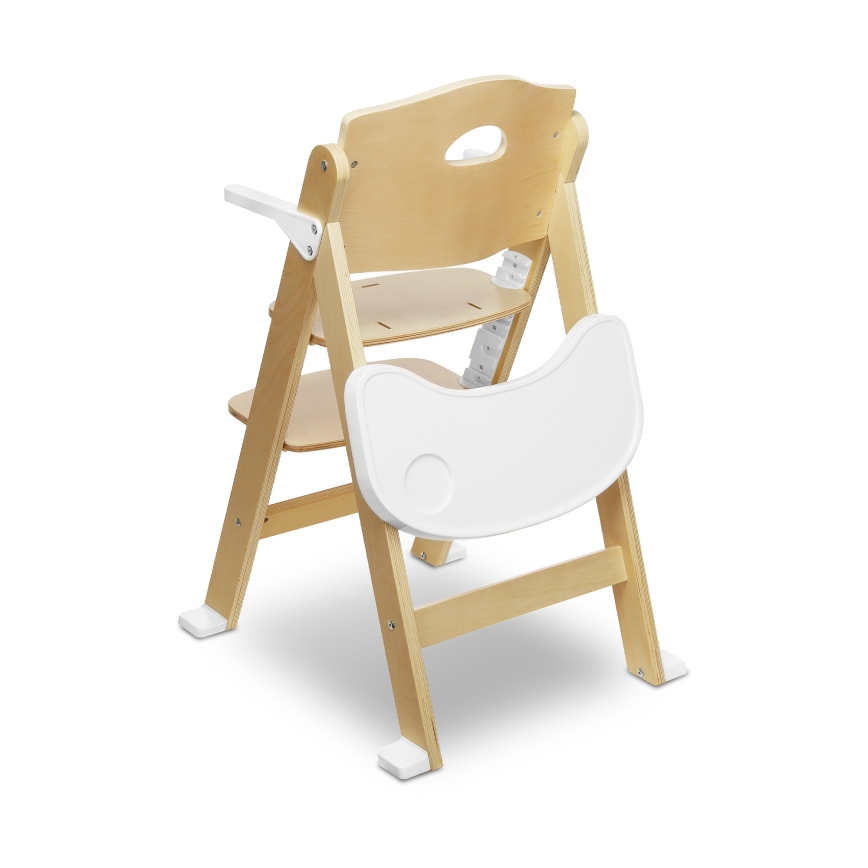Lionelo - Chaise de repas 3 en 1 pour enfant FLORIS Blanc Naturel