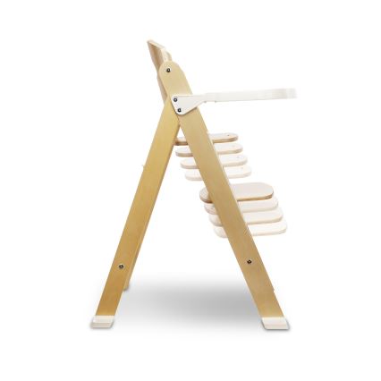Lionelo - Chaise de repas 3 en 1 pour enfant FLORIS Blanc Naturel
