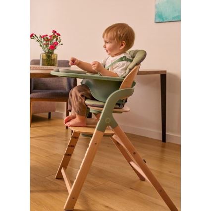 Lionelo - Chaise de repas 3 en 1 pour enfant MEGAN Bois Vert