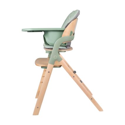 Lionelo - Chaise de repas 3 en 1 pour enfant MEGAN Bois Vert