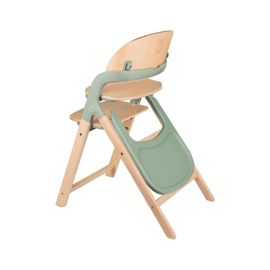 Lionelo - Chaise de repas 3 en 1 pour enfant MEGAN Bois Vert