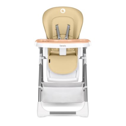 Lionelo - Chaise de repas pour enfant LINN PLUS blanche/beige