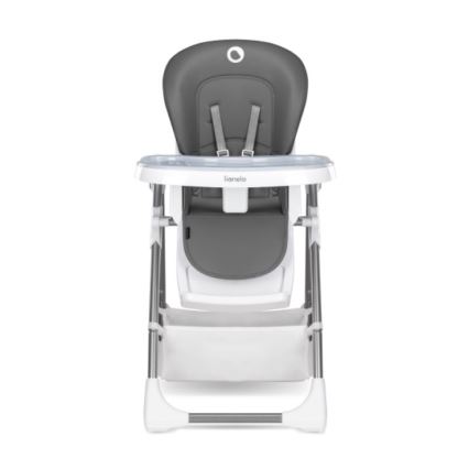 Lionelo - Chaise de repas pour enfant LINN PLUS blanche/grise