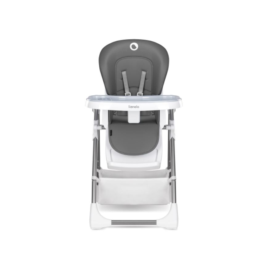 Lionelo - Chaise de repas pour enfant LINN PLUS blanche/grise