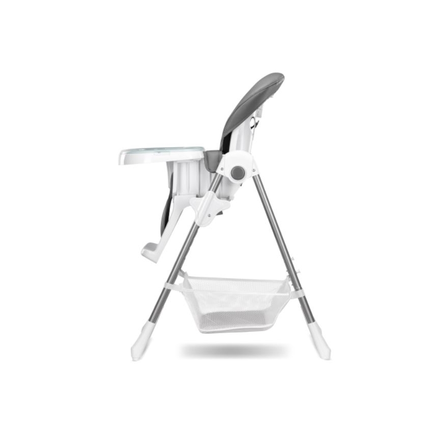 Lionelo - Chaise de repas pour enfant LINN PLUS blanche/grise