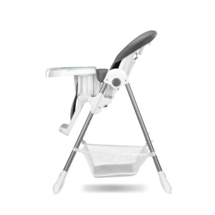 Lionelo - Chaise de repas pour enfant LINN PLUS blanche/grise