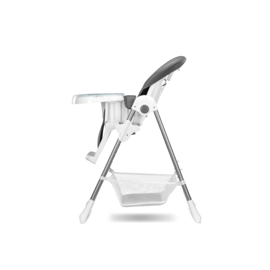 Lionelo - Chaise de repas pour enfant LINN PLUS blanche/grise