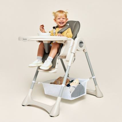 Lionelo - Chaise de repas pour enfant ZANNA grise