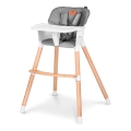 Lionelo - Chaise haute 2 en 1 pour enfant KOEN Grey Stone