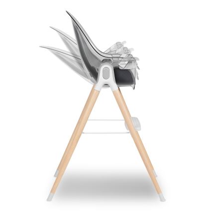 Lionelo - Chaise haute 2 en 1 pour enfant MONA Stone
