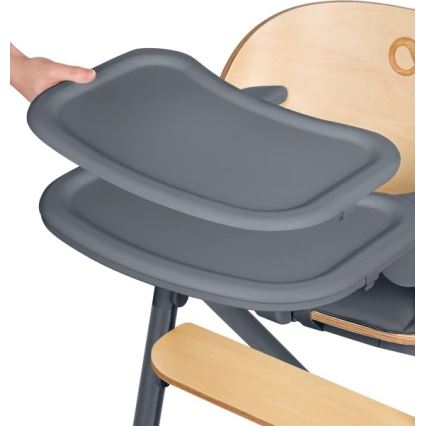 Lionelo - Chaise haute 3 en 1 pour enfant CELIA Bois Gris