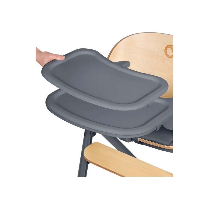 Lionelo - Chaise haute 3 en 1 pour enfant CELIA Bois Gris