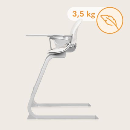 Lionelo - Chaise haute enfant 2en1 DALIA blanc/gris