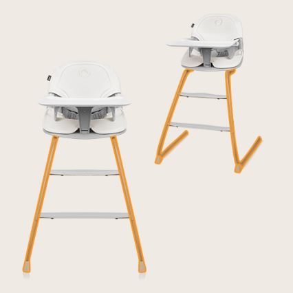 Lionelo - Chaise haute enfant 2en1 DALIA blanc/marron