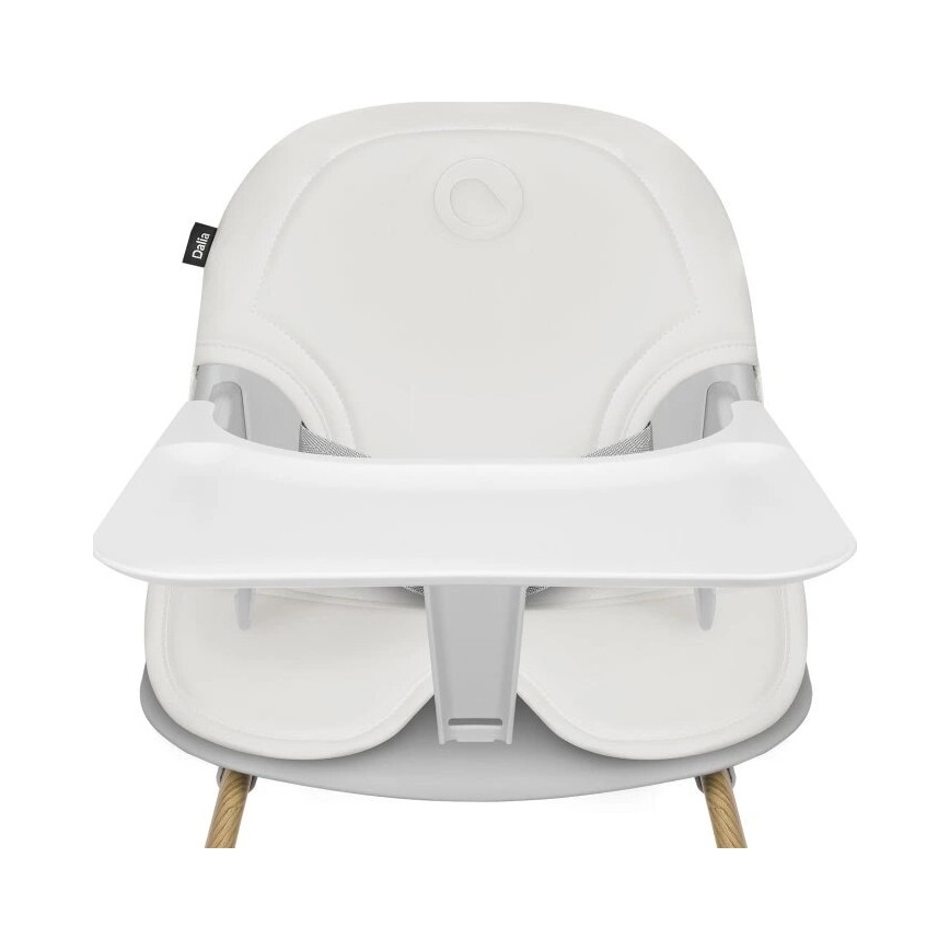 Lionelo - Chaise haute enfant 2en1 DALIA blanc/marron