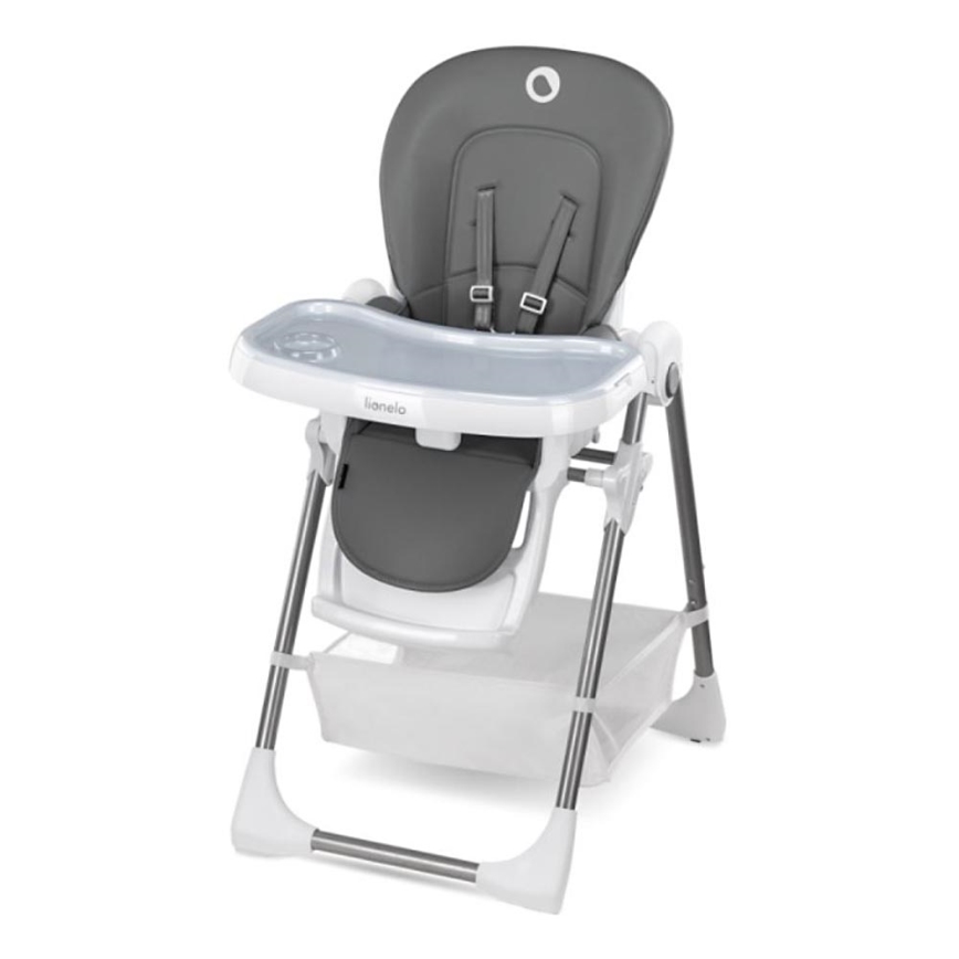 Lionelo - Chaise haute enfant LINN PLUS blanc/gris