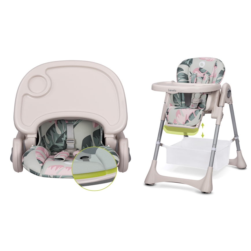 Lionelo - Chaise haute enfant ZANNA beige