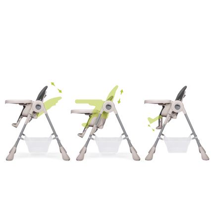 Lionelo - Chaise haute enfant ZANNA gris