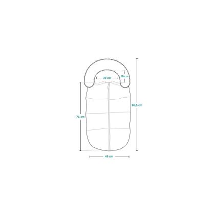 Lionelo - Chancelière pour enfant FRODE Black Carbon