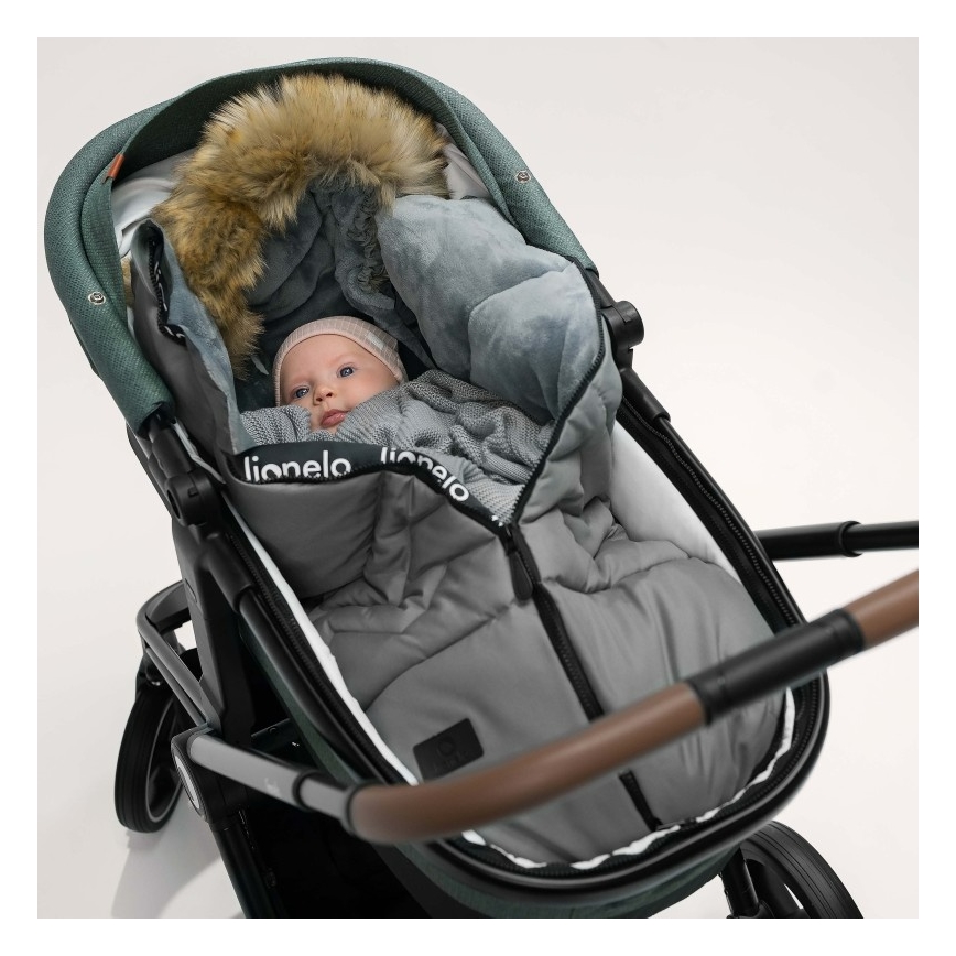 Lionelo - Chancelière pour enfant FRODE Gris colombe