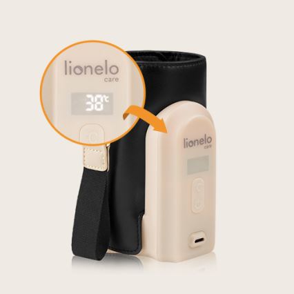 Lionelo - Chauffe-biberon rechargeable THERMUP GO EVO 18W/5V noir/beige