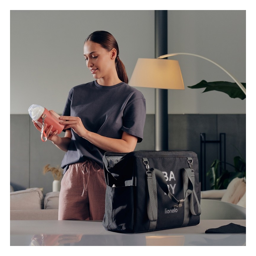 Lionelo - Chauffe-biberon rechargeable THERMUP GO EVO 18W/5V rose
