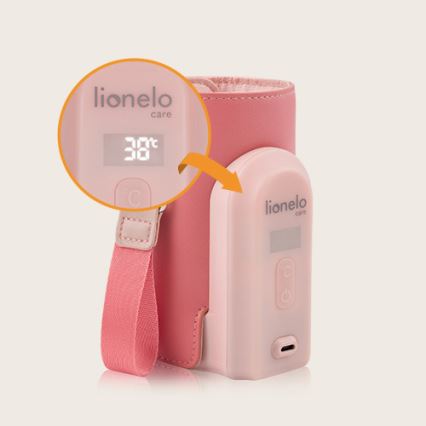 Lionelo - Chauffe-biberon rechargeable THERMUP GO EVO 18W/5V rose