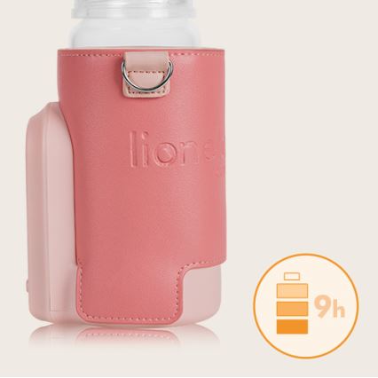 Lionelo - Chauffe-biberon rechargeable THERMUP GO EVO 18W/5V rose