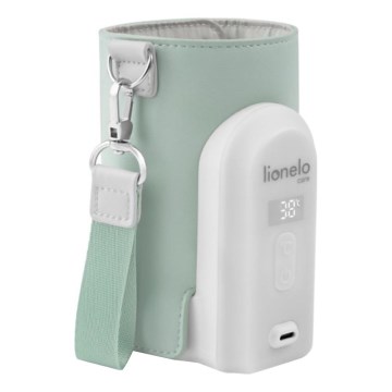 Lionelo - Chauffe-biberon rechargeable THERMUP GO EVO 18W/5V vert/blanc