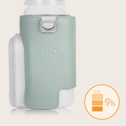 Lionelo - Chauffe-biberon rechargeable THERMUP GO EVO 18W/5V vert/blanc