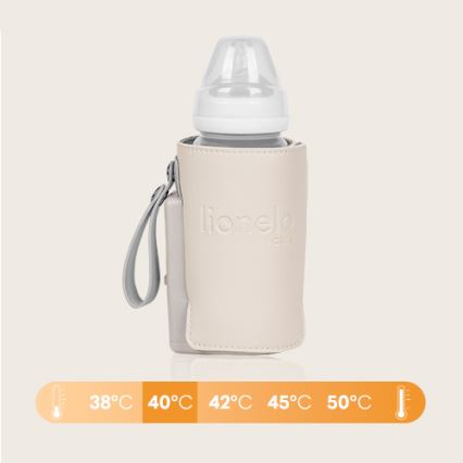 Lionelo - Chauffe-biberon rechargeable THERMUP GO PLUS 10W/5V beige