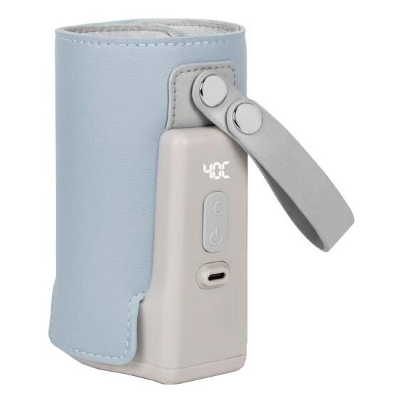 Lionelo - Chauffe-biberon rechargeable THERMUP GO PLUS 10W/5V bleu/gris