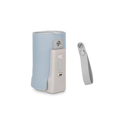 Lionelo - Chauffe-biberon rechargeable THERMUP GO PLUS 10W/5V bleu/gris