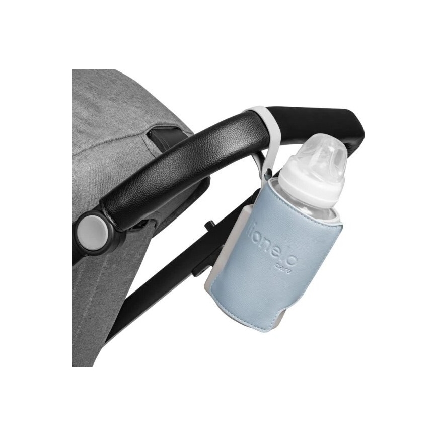 Lionelo - Chauffe-biberon rechargeable THERMUP GO PLUS 10W/5V bleu/gris