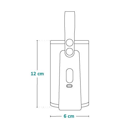 Lionelo - Chauffe-biberon rechargeable THERMUP GO PLUS 10W/5V bleu/gris