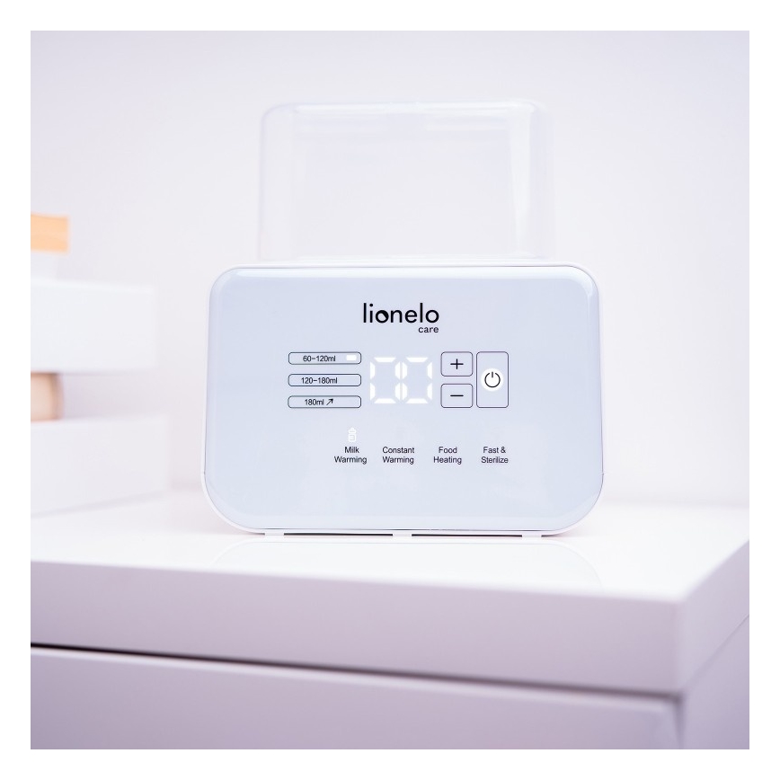 Lionelo - Chauffe-biberon THERMUP DOUBLE 250W/230V blanc