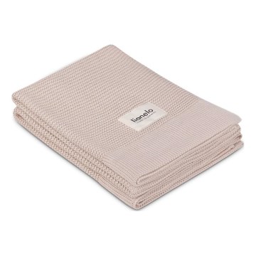 Lionelo - Couverture bébé en bambou 75 x 100 cm beige sable