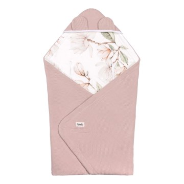 Lionelo - Couverture d'auto TRAVEL SWADDLE 90x90 cm Beige Magnolia