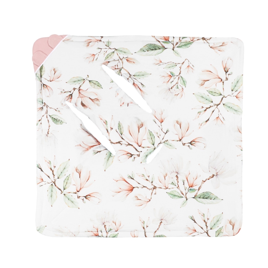 Lionelo - Couverture de voiture TRAVEL SWADDLE 90x90 cm Beige Magnolia