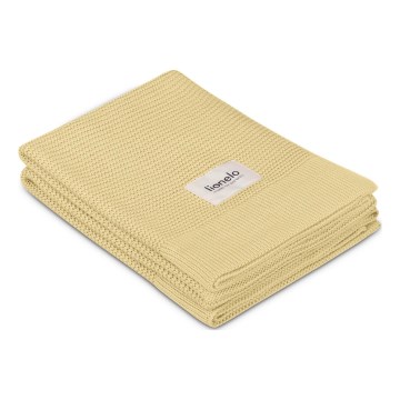 Lionelo - Couverture en bambou BAMBOO BLANKET 75x100 cm Jaune Citron