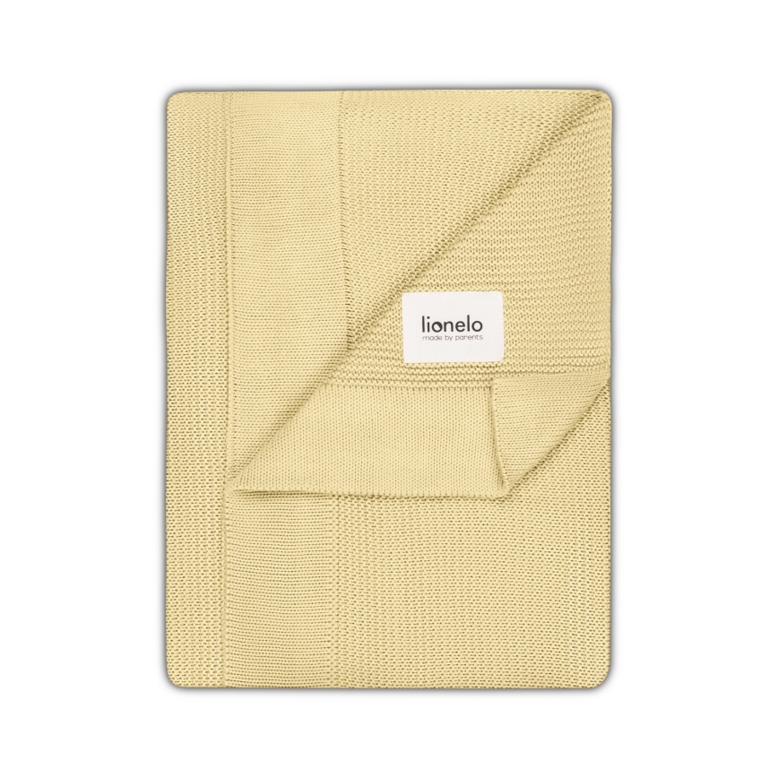 Lionelo - Couverture en bambou BAMBOO BLANKET 75x100 cm Jaune Citron
