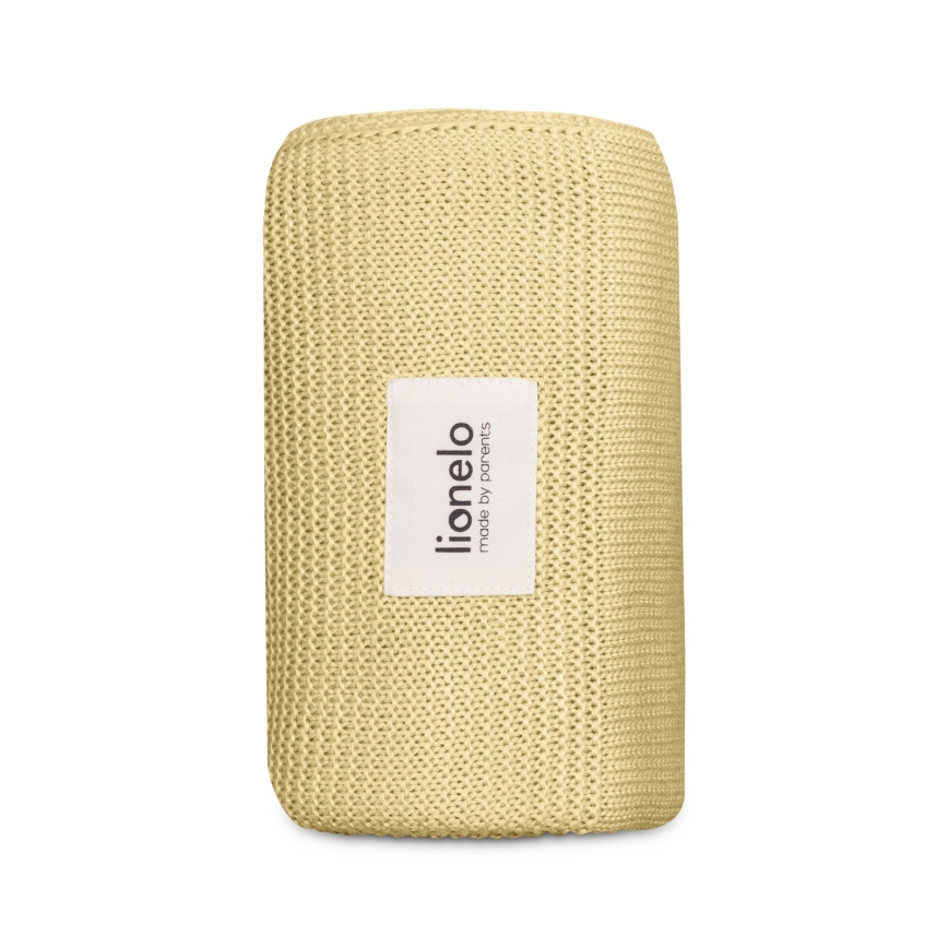 Lionelo - Couverture en bambou BAMBOO BLANKET 75x100 cm Jaune Citron