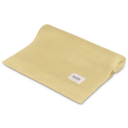 Lionelo - Couverture en bambou BAMBOO BLANKET 75x100 cm Jaune Citron