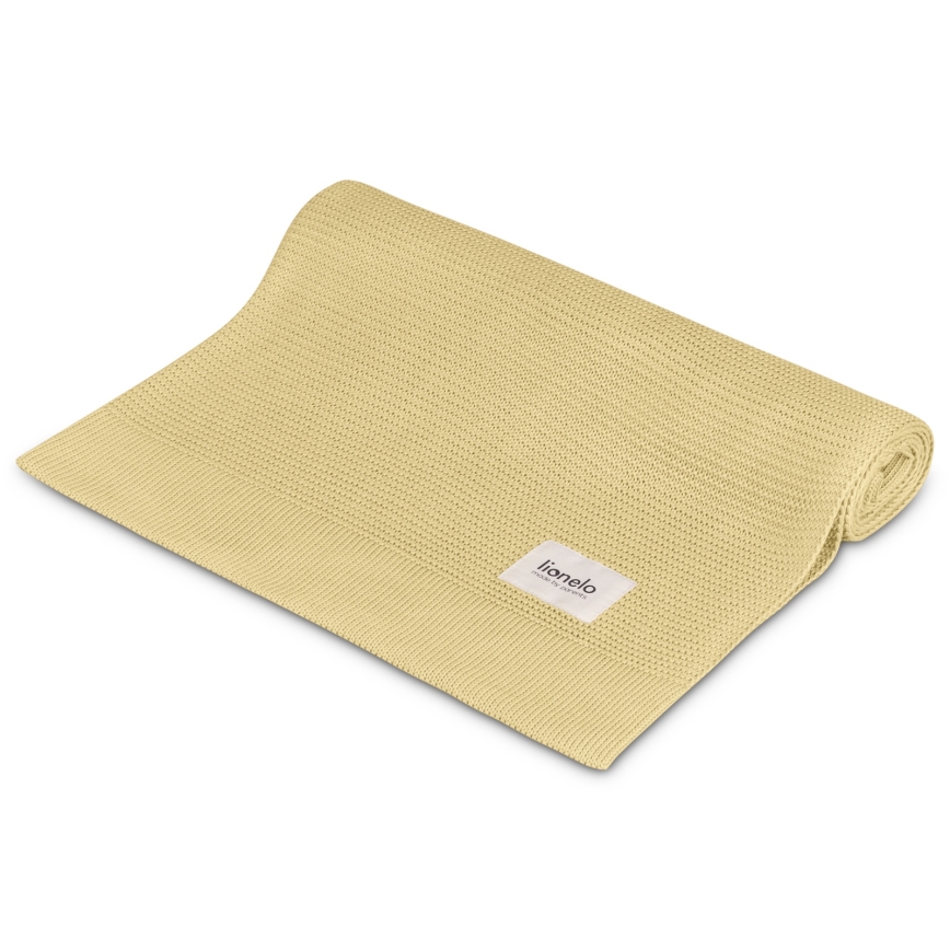 Lionelo - Couverture en bambou BAMBOO BLANKET 75x100 cm Jaune Citron