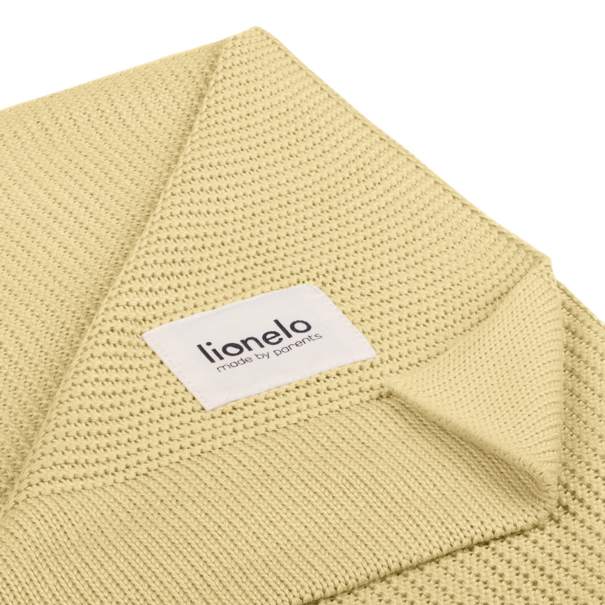 Lionelo - Couverture en bambou BAMBOO BLANKET 75x100 cm Jaune Citron