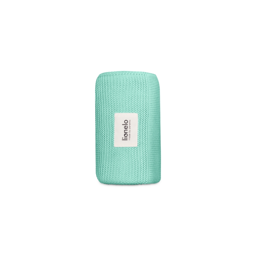 Lionelo - Couverture en bambou BAMBOO BLANKET 75x100 cm Vert Menthe