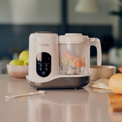 Lionelo - Cuisinière à vapeur 5en1 BABYMENU 110W/230V blanc/gris